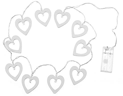 LED String Lights Decor,Heart-shaped Battery Box String Light Fairy Light for Outdoor and Indoor Holiday Party Decoration