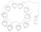 LED String Lights Decor,Heart-shaped Battery Box String Light Fairy Light for Outdoor and Indoor Holiday Party Decoration
