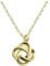 Sofia Milani - Damen Halskette 925 Silber - vergoldet/golden - Knoten Anhänger - N0500