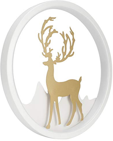 Duokon Korridor Wandleuchte, 3 Modi LED Wandleuchte Modernes Schlafzimmer Innen Wohnzimmer Esszimmer Hirsch Muster Korridor Beleuchtung Dekor AC85‑265V