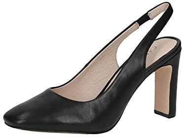 Caprice Damen 9-9-29601-20 Pumps Sling, Black Nappa, 39 EU