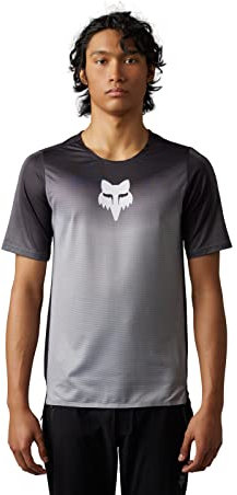 Fox Racing Men's Flexair SS Jersey, Novah-Steel Grey, Large