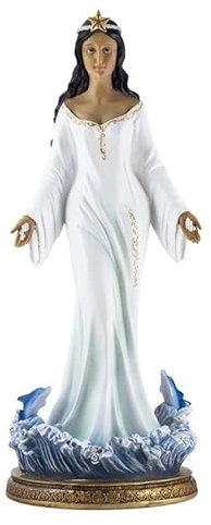DRW Figura de Yemaya de pie Blanca 58 cm de Alto