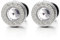 Herren Ohrringe mit 4MM Zirkonia und Griechischen Schlüsselmuster Edelstahl Ohrstecker, Schraube Wieder, 2 stück