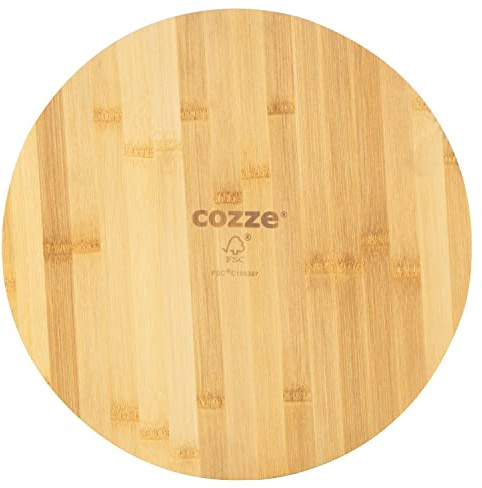cozze® Pizzaschneidbrett Ø350 x 12mm Bambusholz