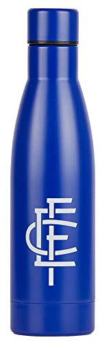 EMPOLI F.C. 1920 Borraccia Metallizzata Termica con Chiusura Ermetica, Gadget Ufficiale 2022 Empoli Calcio per Sport, Palestra Ufficio