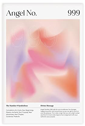 FABIVA Leinwand-Poster, Motiv: Engel Nr. 999, Law Of Attraction 2, Schlafzimmer, Dekoration, Sport, Landschaft, Büro, Raumdekoration, Geschenk, ohne Rahmen, 20 x 30 cm