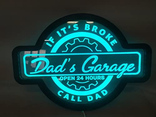 Papas Garage Leuchtreklame, Garage Led-schild, Garage Lichtschild, Papa Garage Dekor, Neonschild Papa, Neonschild Für Vater, Neonschild Für Mann