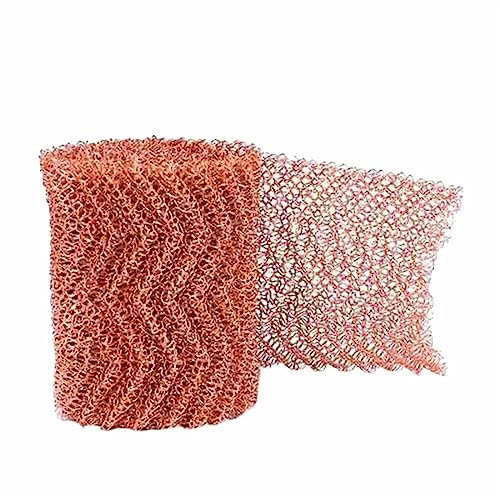 EdvenA 3/6 Meter 4 Drähte reines Kupfergeflecht gewebter Filter 100 mm Breite (Farbe: A, Größe: 12,7 cm x 6 M-Kupfer)