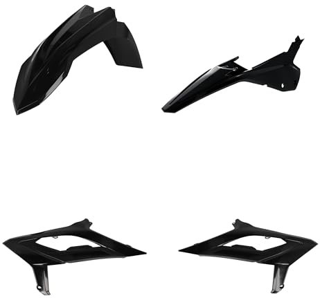 Acerbis Beta RX 23 Kunststoff-Set, Schwarz