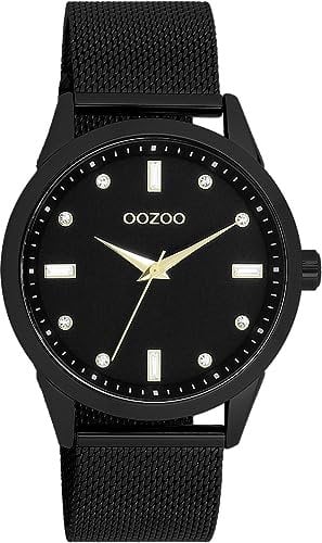 Oozoo Timepieces Damen Uhr | Armbanduhr Damen mit Metallarmband | Hochwertige Uhr für Frauen | Edle Analog Damenuhr in rund C11284