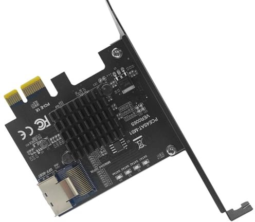 Otueidnsy Carte D'Extension PCIe vers SFF-8087 SATA3.0 Mini-SAS/SATA Disque Dur 9215 Carte Adaptateur 36 Broches