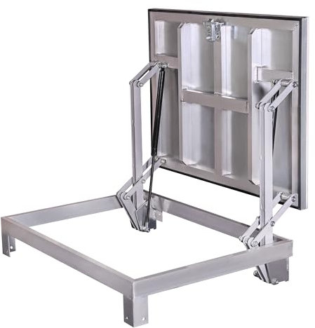 Schachtabdeckung für den Außenbereich 60 x 80(R) cm, Bodenluke Schachtdeckel Revisionsschacht Kanalschacht