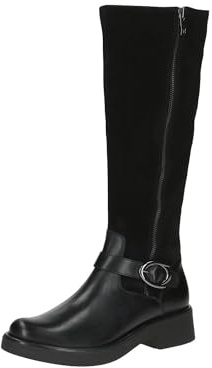 CAPRICE Damen Hohe Stiefel mit Absatz aus Leder mit Schnalle