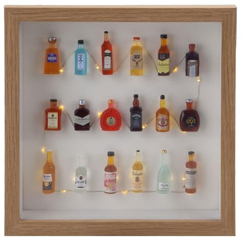 VFM - Led Frame Bottle Decoration Man Cave Novelty Décor Accessories for Home Bar Pub Shed Man Cave Gift Multi-Coloured