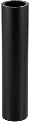 X AUTOHAUX 1 tuyau de refroidissement universel en silicone noir de 35 mm ID 200 mm de longueur 0 degrés pour voiture