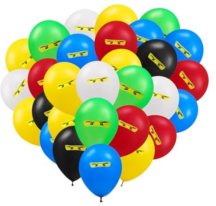 Luftballons Geburtstag Set 30 pcs Kindergeburtstag deko ninjago Ballon luftballon geburtstag | geburtstagsdeko, Happy Birthday Dekoration