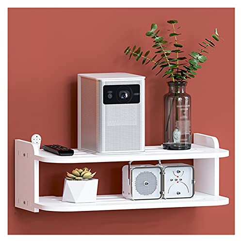 Xumh2024-3 Beamer Halterung Projektorständer, Projektorhalterung, Wandhalterung, Halterung for Heim- und Büroprojektor, weißes Holz, Kunststoff Projektor Halterung(L)