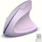 ASOYIOL Souris ergonomique sans fil, avec récepteur USB, 6 boutons 1000/1200/1600 verticaux pour ordinateur de bureau, ordinateur portable, souris d'ordinateur sans fil (alimentation AA, violet)
