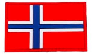Toppa PVC Militare Norvegese, Zaino Tattico, Bandiera Norvegia per Zaini Militari