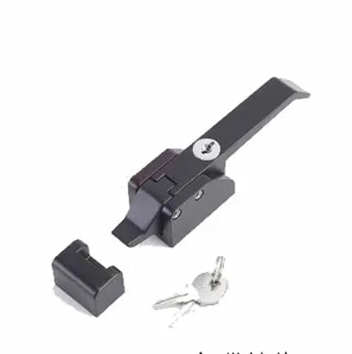DK615 Forno Frigorifero Porta Armadi Congelatore Maniglie Ganci Fibbia Forte Serratura Industriale Armadietto 1 Pz(Black with key)