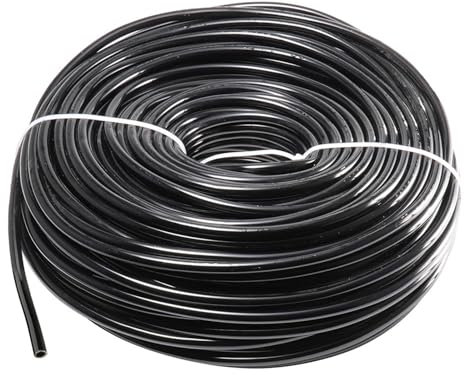 Manguera de riego de jardín de 4/7 mm, tubo de PVC for microirrigación, tubo de 1/4'', de riego por goteo, tubo de aspersión for invernaderos y bonsáis(60M)