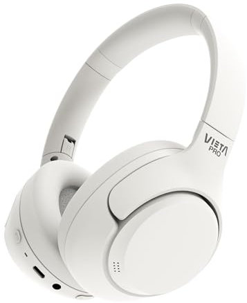 Vieta Pro Auriculares Diadema Calm 2, Bluetooth, función Dual Pairing, cancelación Activa de Ruido hibrida y Modo Ambiente, Aux-in, micrófono, Diadema Ajustable. Batería 60 H.