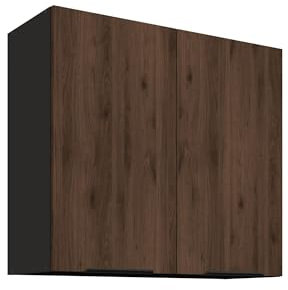 Küchen Hängeschrank 80 cm Küche Monza Okapi Nußbaum Küchenzeile Küchenblock