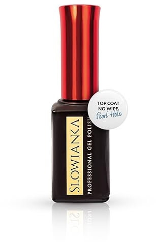 Slowianka Nail Trends Top Coat Pearl Holo 10g Gel-Nagellack, Hochglanz-Finish, Schnelltrocknend, Kein Abwischen, Langanhaltend, Ideal für Nageldesign und DIY-Maniküre