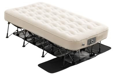 VEVOR Luftmatratze mit Rahmen 1885x1050x580 mm, aufblasbares 1-Personen-Campingbett mit eingebauter Pumpe, tragbare Luftbetten tragen 136 kg, überall aufblasbares Bett für Gäste beim Camping, Reisen