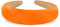 axy Haarreif aus gepolstertem Seidenstoff in eleganten festlichen Farben Wunderschön Damen Stirnband Haarschmuck Haarreifen Hairband HRK2Ro (Neonorange, breit)
