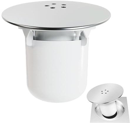 Bonde Douche, 90mm/115mm Couvercle de Vidange de Douche, Remplacement de Couvercle de Vidange de Douche, Couvercle de Prise de Drain de Douche, pour Siphons de Cuisine et de Salle de Bains, Argent