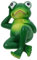 LOORGVEL Garten Frosch Statue Aus Resin Niedliche Dekoration Für Außenbereich Charmante Gartenfigur Für Kreative Gartengestaltung Als Für Tierliebhaber