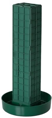 Creativery Nass Steckschaum Ziegel 50x11x9cm mit Schale für Profi Floristen & Hobby Bastler - Frischblumen Steckschwamm - Blumen Steckmasse - Floristik Zubehör & Floristikbedarf - Grün