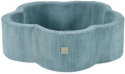 MISIOO Piscine à balles pour bébé à partir de 1 an - En mousse - 95 x 30 cm - Forme de fleur - Design convivial pour les petits explorateurs - Parfaite pour chambre d'enfant, salle de jeux et fêtes