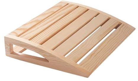 Sauna Kopfstütze Holz Handmade 38x31cm | Ergonomisch Für Dampfbad Entspannung | Atmungsaktives Design Jugendliche Frauen 800g