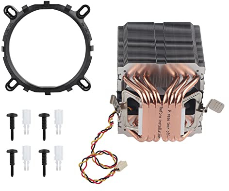 Ventola e dissipatore per CPU ad alta efficienza con 6 heat pipe, design a U con cuscinetto idraulico, compatibile con socket LGA 1156/1155/1150/775 e