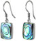 ISLAND PIERCINGS Edle 925er Silber und Abalone Perlmutt Ohrringe Hänger Design Handarbeit SER011