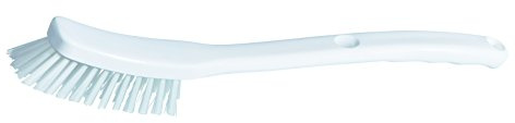haug bürsten Stielbürste - in Weiß einfarbig - Material: Körper Polypropylen & Borsten Polyester PBT - Hygienestandard: HACCP, Lebensmittelkonform - Maße: 295 x 25 x 55 mm - Made in Germany