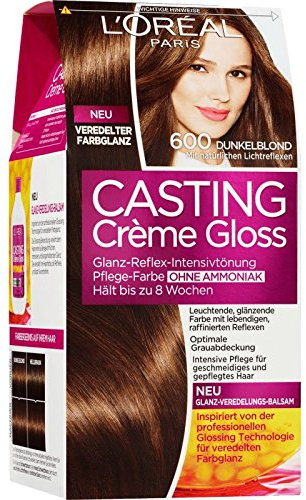 L 'Oréal Casting Crema Gloss coloration Rubio Oscuro 600, 1 St (1er Pack)