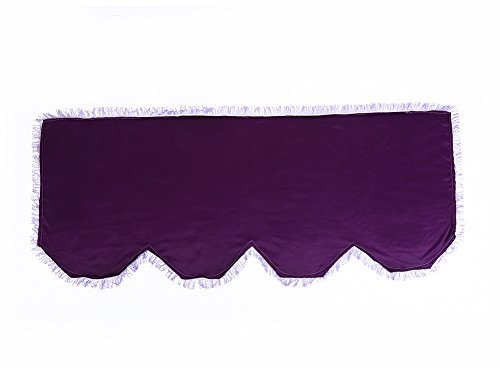Piano Cover, Anti-dust Decorated Piano Keyboard Protector with fastener tape for 61/88 Keys Electronic Piano (88 Key-Violet) Bracket Stool Cover