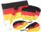 PEARL Fanartikel: 6-teiliges Sport-Fan-Set Deutschland zur Kfz-Dekoration (Deutschland Fanartikel, Deutschland Set, Deutschlandfahne)