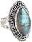 Navya Craft 925 Sterling Silber Labradorit Handarbeit Damenring Größen 14 bis 22 DE