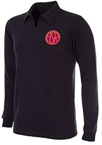 As Roma 1934-35 Retro Football, Shirt Uomo, Nero, M