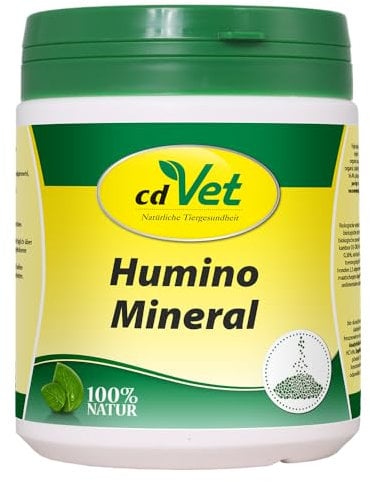 cdVet Naturprodukte HuminoMineral 500 g - Hund, Katze - Mineralergänzungsfuttermittel - Magen-Darm Regulation - Vitamin + Mineralstoffgeber - hoher Zink + Magnesiumgehalt - Zellschutz - Gesundheit -