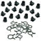 kungfu Mall 50 Clip di Supporto per Orchidee e 50 Clip per Piante rampicanti in plastica