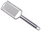Pizzaschneider Sterling, Fischschuppenflugzeug, Ingwerflugzeug, Pizzaroller aus hochwertigem Edelstahl, Pizza cutter mit ovaler Griffform, mit Fingerschutz und praktischer Aufhängeöse