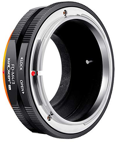 K&F Concept M13125 FD-M4/3 Hochpräziser Adapterring Objektivadapter Canon Adapter Objektiv Adapterring für Canon FD FL Objektiv auf Micro 4/3 Olympus Pen E-P1 P3