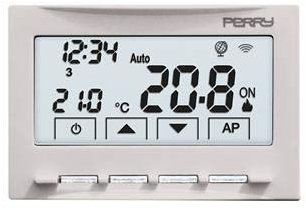 Eci Elettroforniture PERRY 1TX CDS029WIFI CRONOTERMOSTATO DA INCASSO WIFI 1TXCDS029WIFI BIANCO