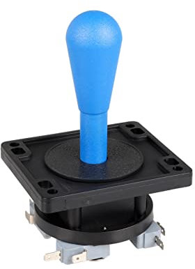 EG Starts American Style Arcade Competition Palanca de Control de Bate de 2 Pin conmutable de 8 Maneras de operación, Mango elíptico, Terminal de precisión de 8 vías de 0.187 Pulgada (4.8 mm) (Azul)